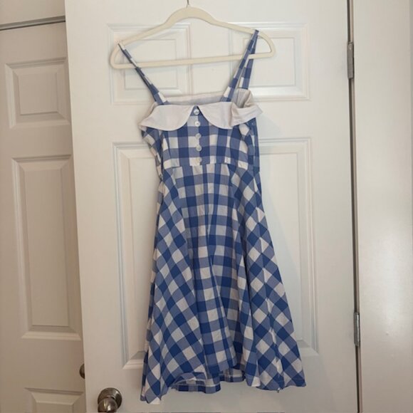 ModCloth Bea and Dot 1950s Vintage Style Gingham A-line Dress with Capelet - Picture 5 of 6